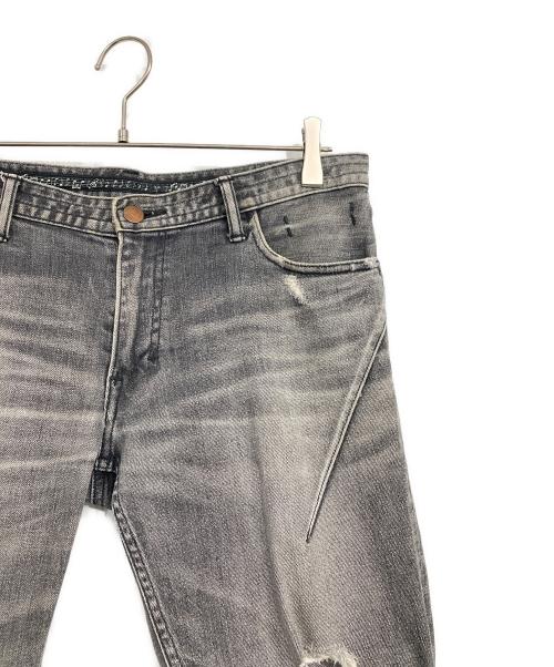 n(n) by NUMBER (N)INE（エヌエヌバイナンバーナイン）n(n) by NUMBER (N)INE (エヌエヌバイナンバーナイン) ダメージ加工デニムパンツ グレー サイズ:3×30の古着・服飾アイテム