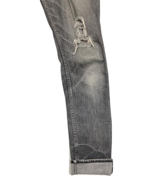 n(n) by NUMBER (N)INE（エヌエヌバイナンバーナイン）n(n) by NUMBER (N)INE (エヌエヌバイナンバーナイン) ダメージ加工デニムパンツ グレー サイズ:3×30の古着・服飾アイテム
