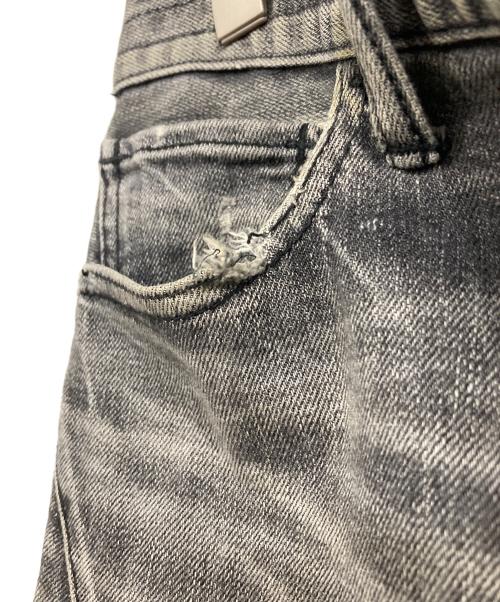 n(n) by NUMBER (N)INE（エヌエヌバイナンバーナイン）n(n) by NUMBER (N)INE (エヌエヌバイナンバーナイン) ダメージ加工デニムパンツ グレー サイズ:3×30の古着・服飾アイテム