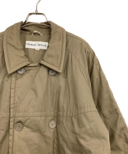 GIORGIO ARMANI（ジョルジョアルマーニ）GIORGIO ARMANI (ジョルジョアルマーニ) 中綿コート ベージュ サイズ:38の古着・服飾アイテム
