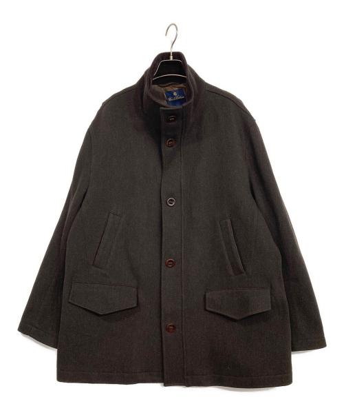 BROOKS BROTHERS（ブルックスブラザーズ）BROOKS BROTHERS (ブルックスブラザーズ) スタンドカラーコート ブラウン サイズ:Lの古着・服飾アイテム