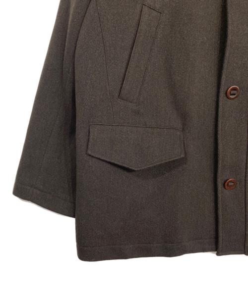 BROOKS BROTHERS（ブルックスブラザーズ）BROOKS BROTHERS (ブルックスブラザーズ) スタンドカラーコート ブラウン サイズ:Lの古着・服飾アイテム