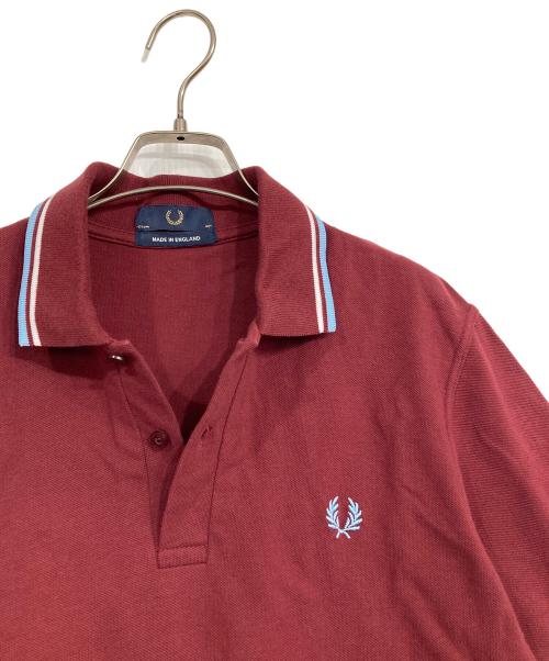 FRED PERRY（フレッドペリー）FRED PERRY (フレッドペリー) ポロシャツ レッド サイズ:40の古着・服飾アイテム