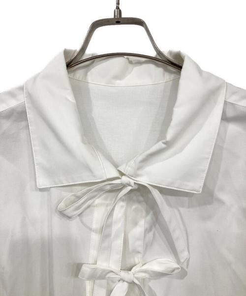 Adam et Rope（アダム エ ロペ）Adam et Rope (アダム エ ロペ) リボンシャツ ホワイト サイズ:Freeの古着・服飾アイテム