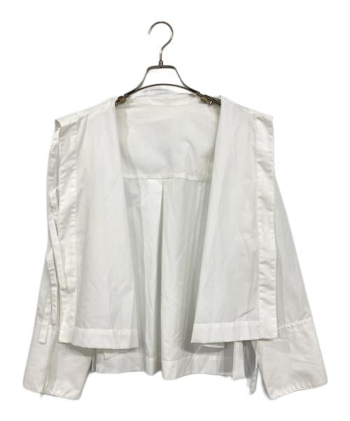 Adam et Rope（アダム エ ロペ）Adam et Rope (アダム エ ロペ) リボンシャツ ホワイト サイズ:Freeの古着・服飾アイテム
