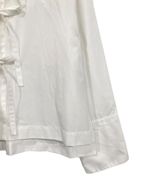 Adam et Rope（アダム エ ロペ）Adam et Rope (アダム エ ロペ) リボンシャツ ホワイト サイズ:Freeの古着・服飾アイテム