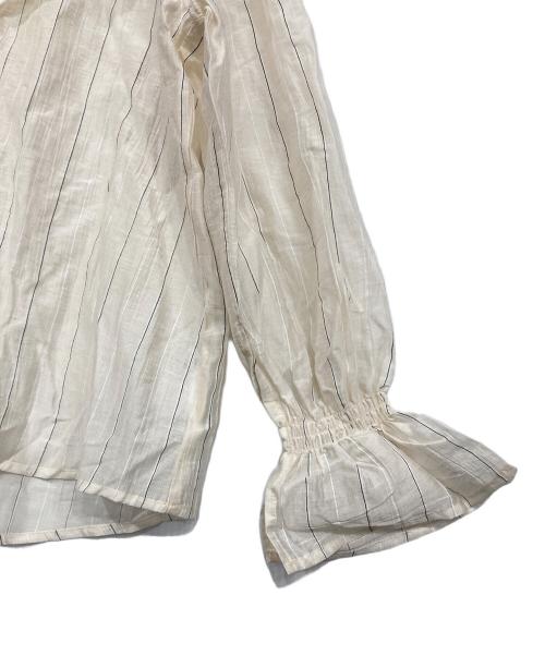 SHENERY（シーナリー）SHENERY (シーナリー) フリルカラーブラウス ベージュ サイズ:Freeの古着・服飾アイテム