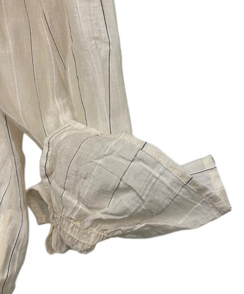 SHENERY（シーナリー）SHENERY (シーナリー) フリルカラーブラウス ベージュ サイズ:Freeの古着・服飾アイテム