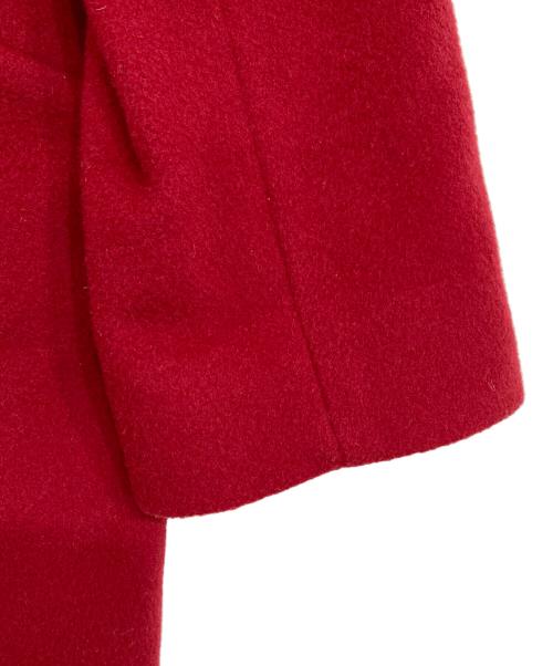 BARNEYS NEWYORK（バーニーズ・ニューヨーク）BARNEYS NEWYORK (バーニーズ・ニューヨーク) カシミヤブレンドコート レッド サイズ:40の古着・服飾アイテム
