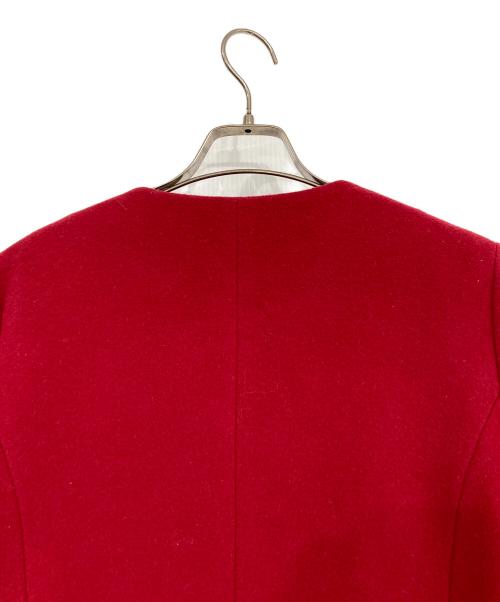 BARNEYS NEWYORK（バーニーズ・ニューヨーク）BARNEYS NEWYORK (バーニーズ・ニューヨーク) カシミヤブレンドコート レッド サイズ:40の古着・服飾アイテム