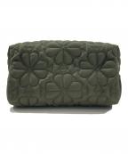 Kate Spadeケイトスペード）の古着「ティリー キルテッド スモール コスメティック」｜カーキ