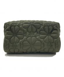 Kate Spade（ケイトスペード）の古着「ティリー キルテッド スモール コスメティック」｜カーキ