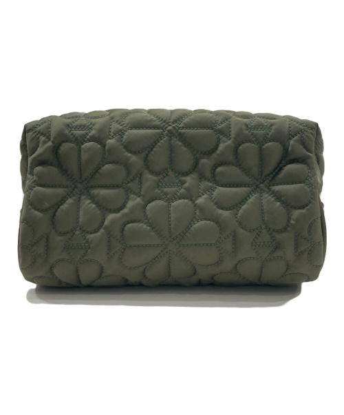 Kate Spade（ケイトスペード）Kate Spade (ケイトスペード) ティリー キルテッド スモール コスメティック カーキの古着・服飾アイテム