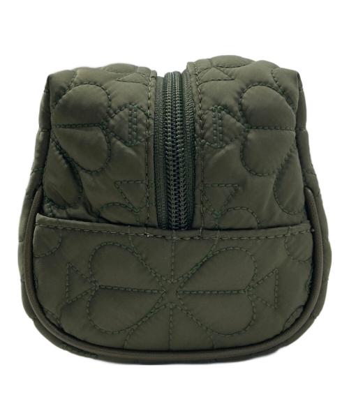 Kate Spade（ケイトスペード）Kate Spade (ケイトスペード) ティリー キルテッド スモール コスメティック カーキの古着・服飾アイテム