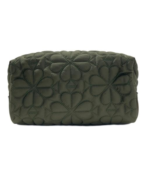 Kate Spade（ケイトスペード）Kate Spade (ケイトスペード) ティリー キルテッド スモール コスメティック カーキの古着・服飾アイテム