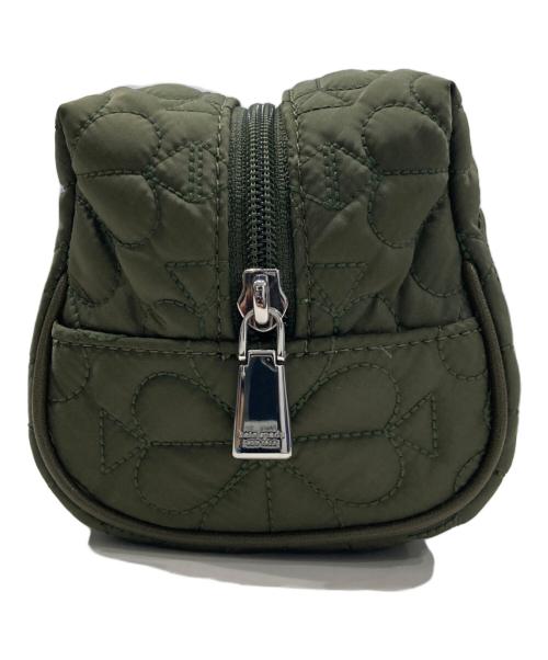 Kate Spade（ケイトスペード）Kate Spade (ケイトスペード) ティリー キルテッド スモール コスメティック カーキの古着・服飾アイテム