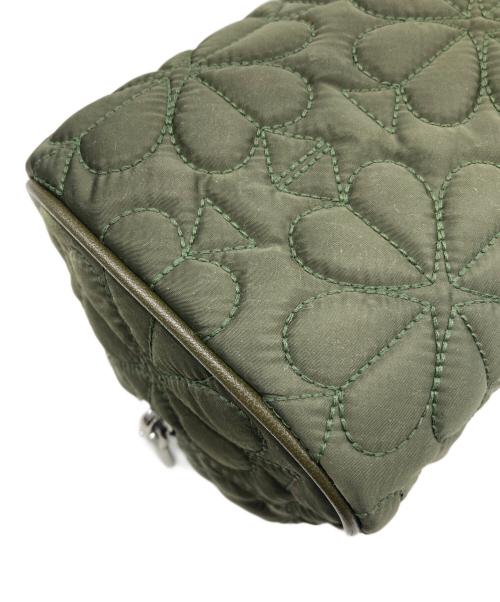 Kate Spade（ケイトスペード）Kate Spade (ケイトスペード) ティリー キルテッド スモール コスメティック カーキの古着・服飾アイテム