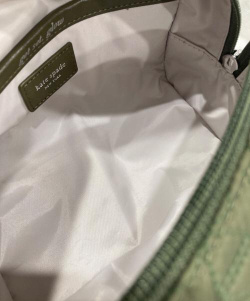 Kate Spade（ケイトスペード）Kate Spade (ケイトスペード) ティリー キルテッド スモール コスメティック カーキの古着・服飾アイテム
