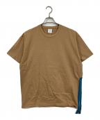 MISTER GENTLE MANミスタージェントルマン）の古着「サイドジップTシャツ」｜ブラウン