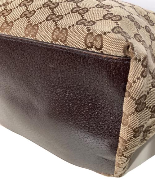 GUCCI（グッチ）GUCCI (グッチ) シェリーラインGGキャンバストートバッグ ベージュの古着・服飾アイテム