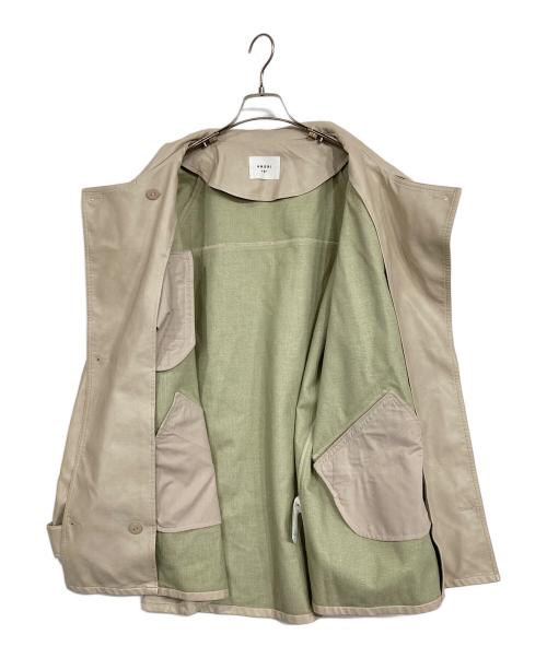 Ameri（アメリ）Ameri (アメリ) USED LIKE SYNTHETIC LEATHER JACKET ベージュ サイズ:Mの古着・服飾アイテム