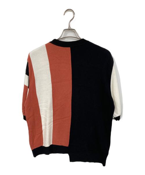 CULLNI（クルニ）CULLNI (クルニ) アシンメトリーニット ブラック×レッド サイズ:１の古着・服飾アイテム