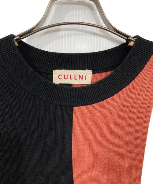 CULLNI（クルニ）CULLNI (クルニ) アシンメトリーニット ブラック×レッド サイズ:１の古着・服飾アイテム
