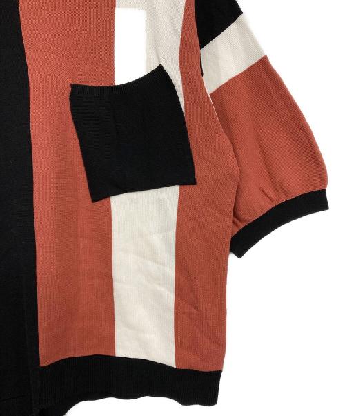 CULLNI（クルニ）CULLNI (クルニ) アシンメトリーニット ブラック×レッド サイズ:１の古着・服飾アイテム