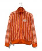 adidasアディダス）の古着「サマーグロー ファイヤーバード トラックトップ」｜オレンジ