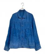 Porter Classicポータークラシック）の古着「INDIGO LINEN SHORT JACKET」｜インディゴ