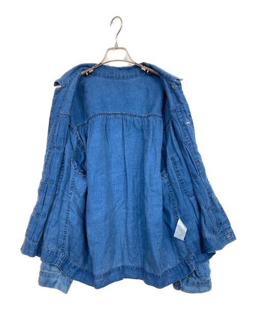 Porter Classic（ポータークラシック）Porter Classic (ポータークラシック) INDIGO LINEN SHORT JACKET インディゴ サイズ:2の古着・服飾アイテム