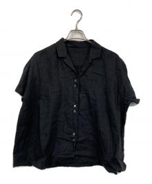 nest Robe（ネストローブ）の古着「半袖リネンシャツ」｜ブラック
