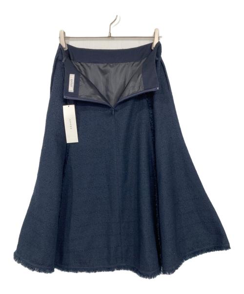 ADORE（アドーア）ADORE (アドーア) サマーツィードスカート ネイビー サイズ:38 未使用品の古着・服飾アイテム