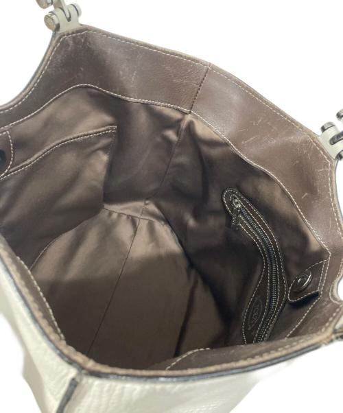 TOD'S（トッズ）TOD'S (トッズ) ハンドバッグ ベージュの古着・服飾アイテム
