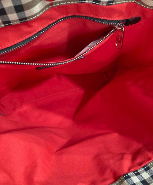 BURBERRY（バーバリー）BURBERRY (バーバリー) バーバリーチェック2WAYトートバッグ ベージュの古着・服飾アイテム