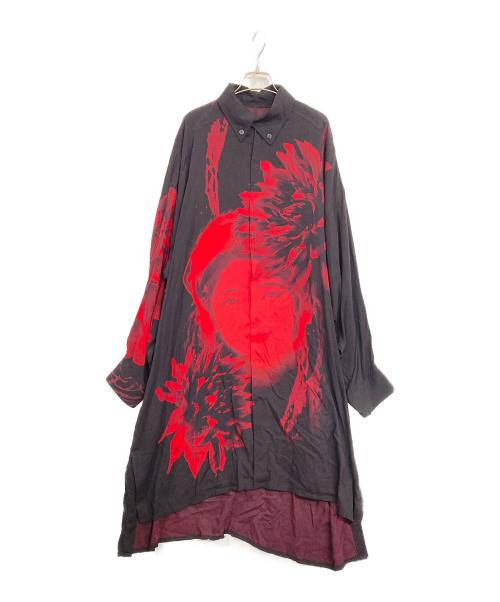 BLACK Scandal Yohji Yamamoto（ブラックスキャンダルヨウジヤマモト）BLACK Scandal Yohji Yamamoto (ブラックスキャンダルヨウジヤマモト) アシメカラーロングB ブラック サイズ:2の古着・服飾アイテム