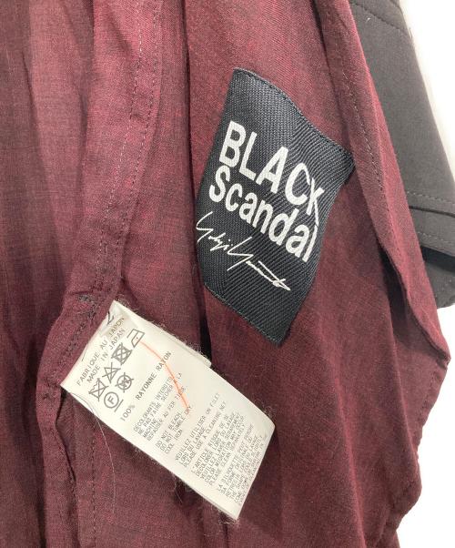 BLACK Scandal Yohji Yamamoto（ブラックスキャンダルヨウジヤマモト）BLACK Scandal Yohji Yamamoto (ブラックスキャンダルヨウジヤマモト) アシメカラーロングB ブラック サイズ:2の古着・服飾アイテム