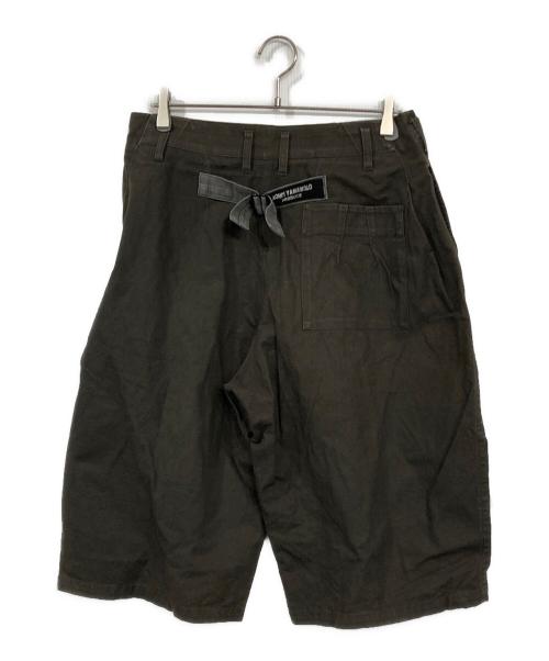 Yohji Yamamoto pour homme（ヨウジヤマモト プールオム）Yohji Yamamoto pour homme (ヨウジヤマモト プールオム) 右前リネン布付きコットンワイドパンツ グレー サイズ:2の古着・服飾アイテム