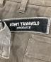 中古・古着 Yohji Yamamoto pour homme (ヨウジヤマモト プールオム) 右前リネン布付きコットンワイドパンツ グレー サイズ:2：15000円