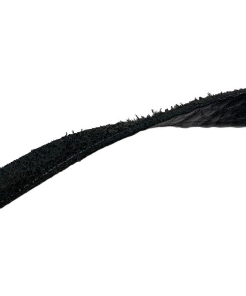 YOHJI YAMAMOTO（ヨウジヤマモト）YOHJI YAMAMOTO (ヨウジヤマモト) レザーベルト ブラックの古着・服飾アイテム