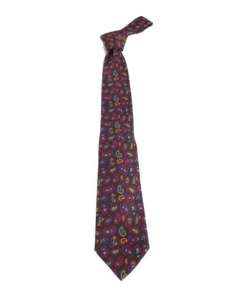 ETRO（エトロ）ETRO (エトロ) ペイズリー柄ネクタイ ブラウン サイズ:表記無しの古着・服飾アイテム
