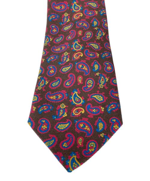 ETRO（エトロ）ETRO (エトロ) ペイズリー柄ネクタイ ブラウン サイズ:表記無しの古着・服飾アイテム