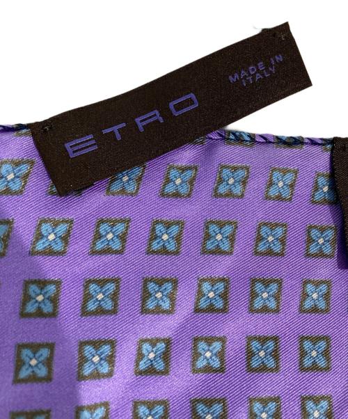 ETRO（エトロ）ETRO (エトロ) スクエアスカーフ ブルーの古着・服飾アイテム