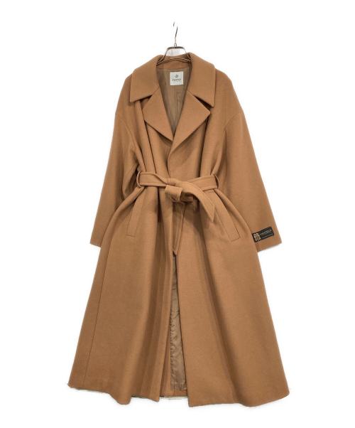 nano・universe（ナノ・ユニバース）nano・universe (ナノ・ユニバース) MANTECOオーバーサイズチェスターコート ブラウン サイズ:38の古着・服飾アイテム