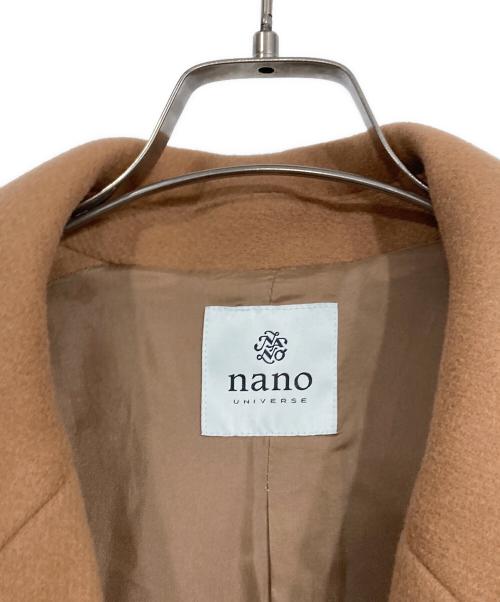nano・universe（ナノ・ユニバース）nano・universe (ナノ・ユニバース) MANTECOオーバーサイズチェスターコート ブラウン サイズ:38の古着・服飾アイテム
