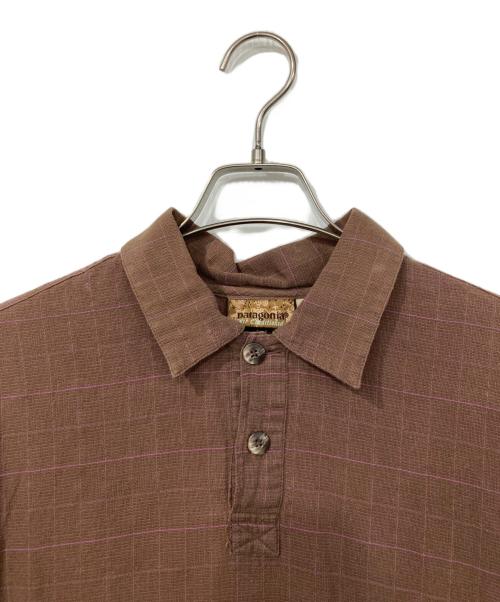 Patagonia（パタゴニア）Patagonia (パタゴニア) ハーフボタン半袖シャツ ブラウン サイズ:Mの古着・服飾アイテム