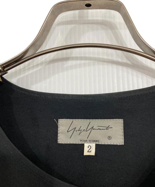 Yohji Yamamoto pour homme（ヨウジヤマモト プールオム）Yohji Yamamoto pour homme (ヨウジヤマモト プールオム) レーヨンシャツ ブラック サイズ: 2の古着・服飾アイテム