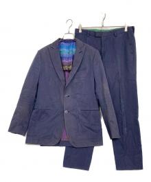 ETRO（エトロ）の古着「ヴィンテージ加工セットアップスーツ」｜ネイビー