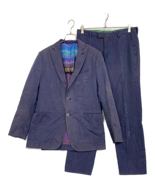 ETRO（エトロ）ETRO (エトロ) ヴィンテージ加工セットアップスーツ ネイビー サイズ:48の古着・服飾アイテム