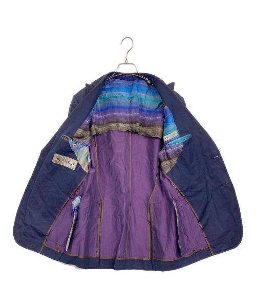 ETRO（エトロ）ETRO (エトロ) ヴィンテージ加工セットアップスーツ ネイビー サイズ:48の古着・服飾アイテム